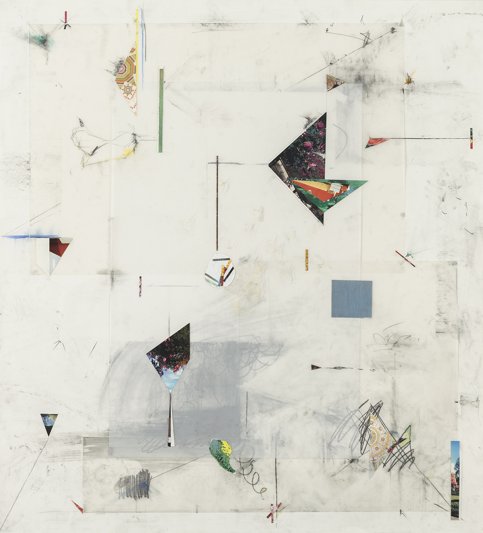 Javier_Romero-16_Garden_Floor_Plan_6_2013_Graphite_colored_pencil_pastels_and_collage_on_paper_