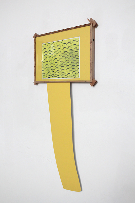 10_yellow_fingers_2015_wood_glass_matboard_graphite_colored_pencil_paper