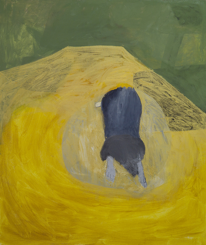 Walla, Yellow, 2017 oil on canvas 4 x 3 feet