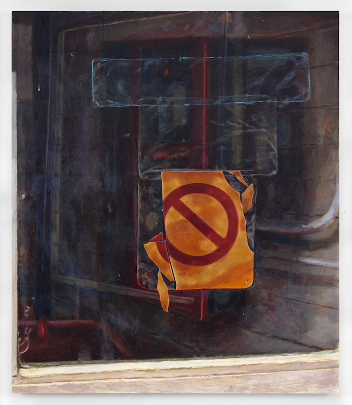 Reflective Decal, 2015 Oil on canvas 44 x 38 inches
