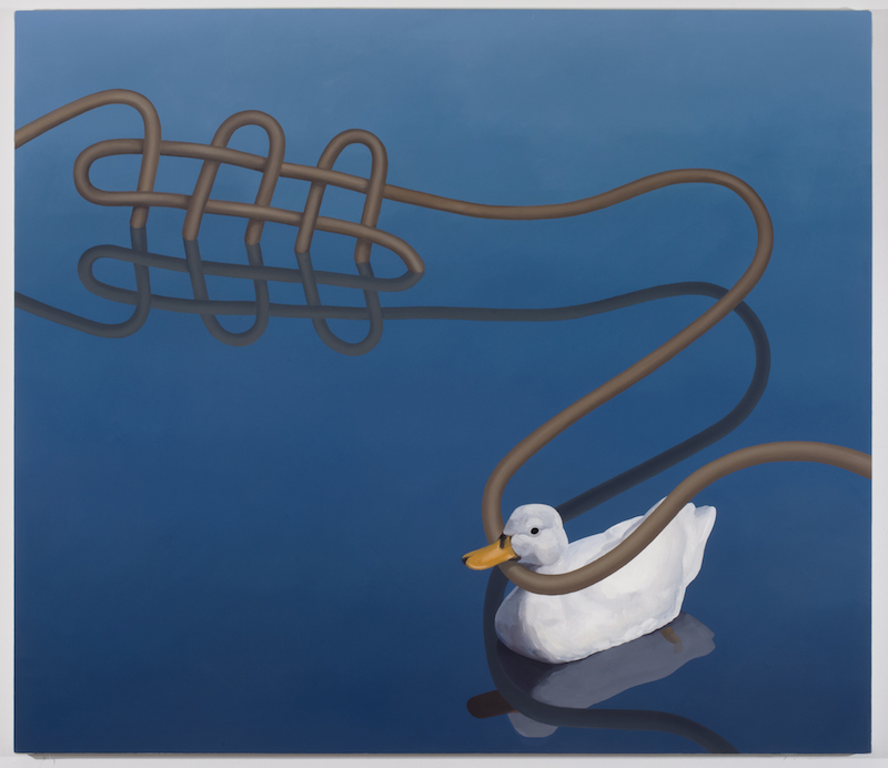 Something’s in the water, 2015 Oil on canvas 52 x 60 inches