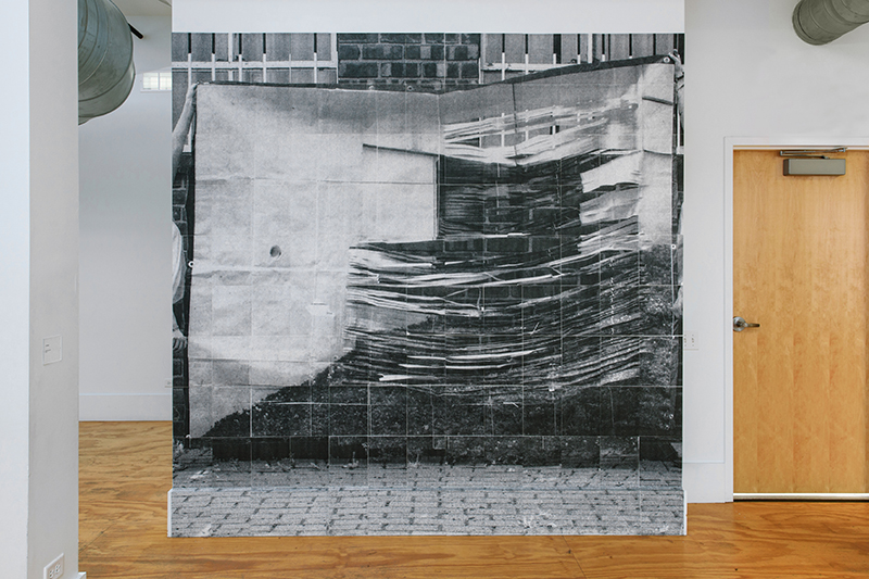 Contract, 2015 Photocopied paper on wall 120” x 120” Exhibition view at Arts Incubator, University of Chicago