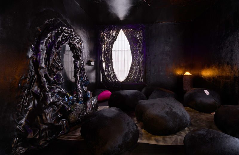 Grotto For The Celebration Of The Rebirth Of The Freeform Creatures (installation view), 2017