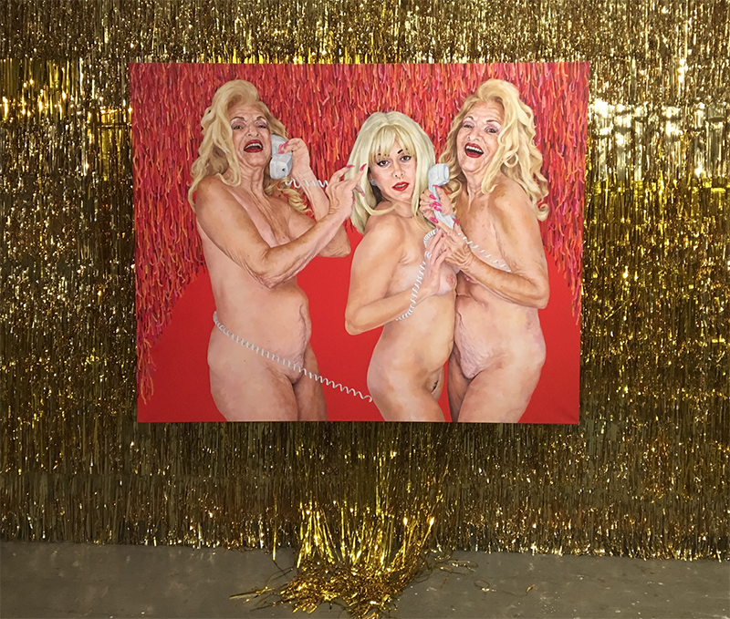 Barbara and Me as Triplets- Cover 1982 (installation shot), 2017